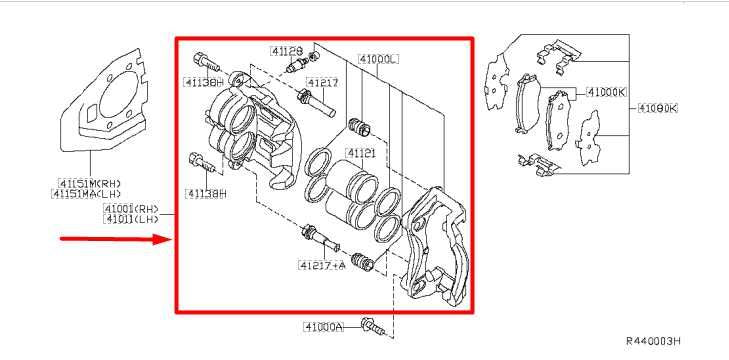 2014-20 Infiniti QX60 Front Left Driver Side Brake Disc Caliper 41011-3JA0C OEM - Alshned Auto Parts