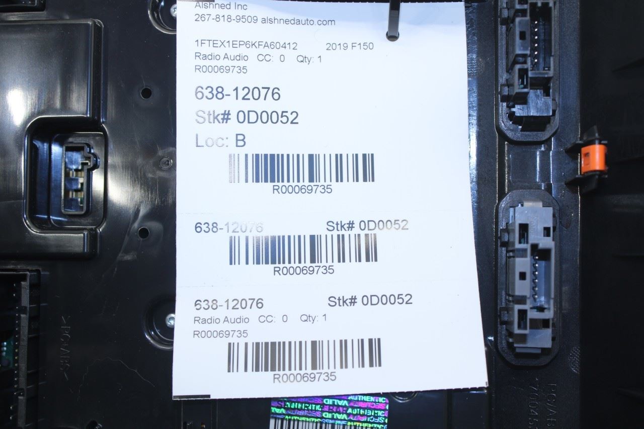 2019-20 Ford F150 XL HVAC Climate Radio Faceplate Control Panel KL3T-18E243-ADD - Alshned Auto Parts