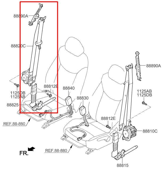 2016-20 Hyundai Elantra Value Edition 2.0L Front Right Side Seat Belt Retractor - Alshned Auto Parts
