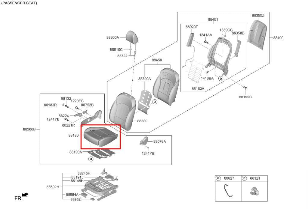 2019-2021 Kia Forte LXS 2.0L FWD Front Seat Passenger Right Side Lower Cushion - Alshned Auto Parts