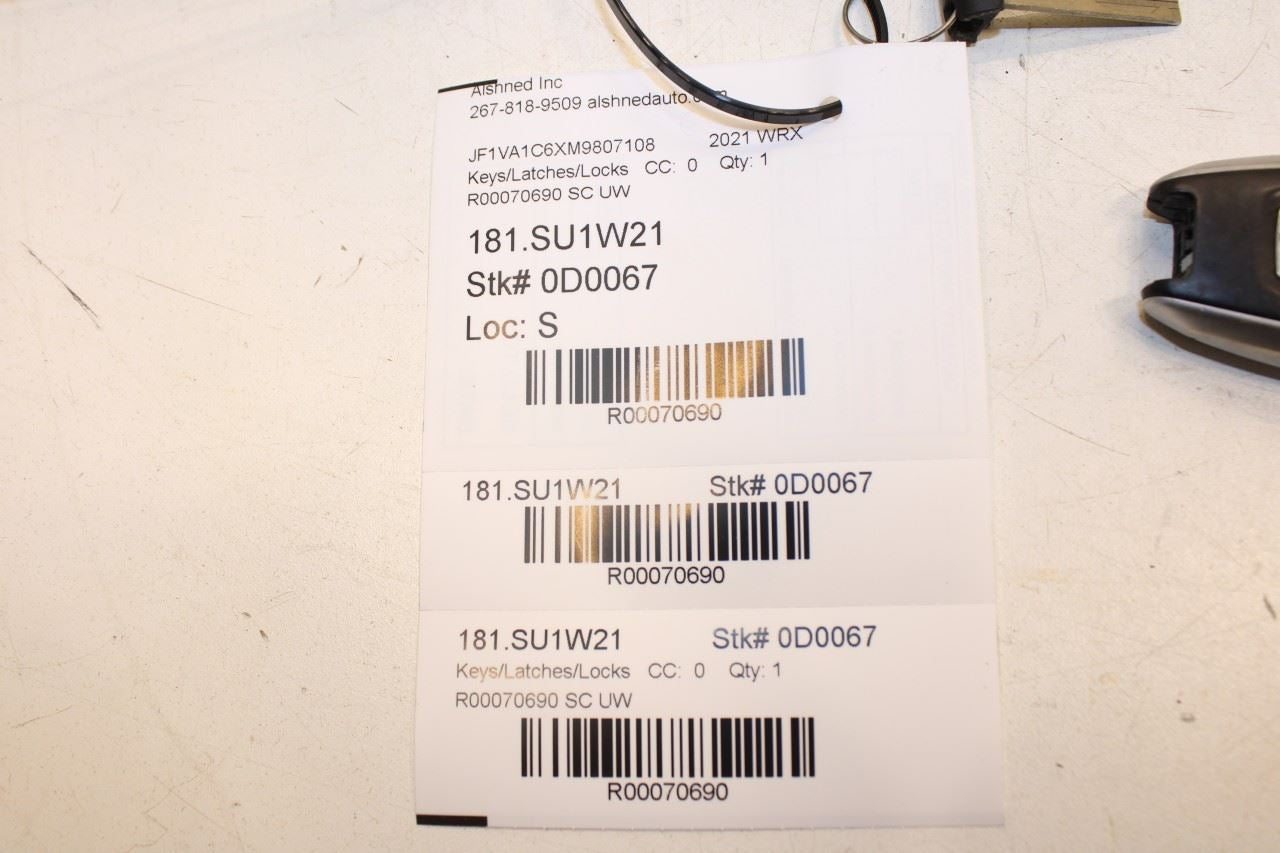 18-24 Subaru WRX Premium 2.0L AWD Smart Key Keyless Remote Entry Fob Transmitter - Alshned Auto Parts
