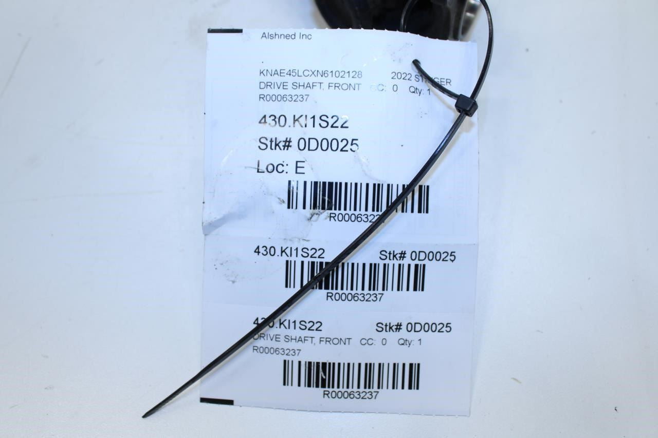 18-23 Kia Stinger GT1 3.3L AWD Front Axle Drive Propeller Shaft 49100-J5000 OEM - Alshned Auto Parts
