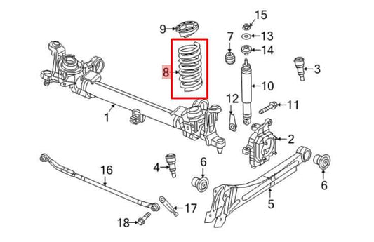19-2024 Ram 2500 Front Right or Left Side Suspension Coil Spring 68505944AB OEM - Alshned Auto Parts