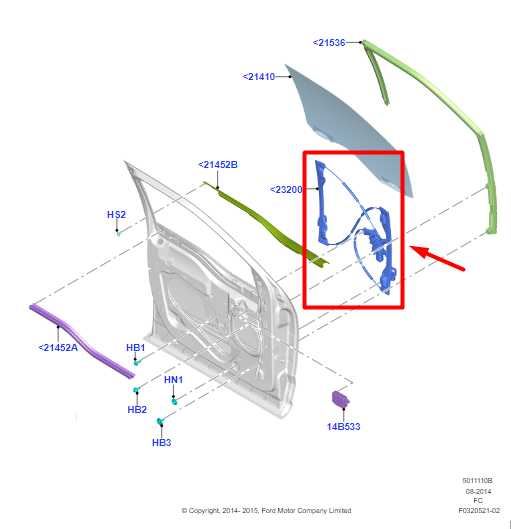 2015-20 Ford F150 Front Right Door Window Regulator w/ Motor FL3Z-1523200-H OEM - Alshned Auto Parts