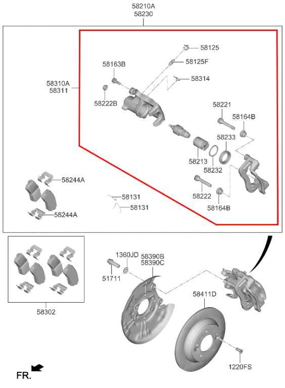 2020-2025 KIA Soul LX Rear Right Passenger Side Brake Disc Caliper 58311-K0A00 - Alshned Auto Parts
