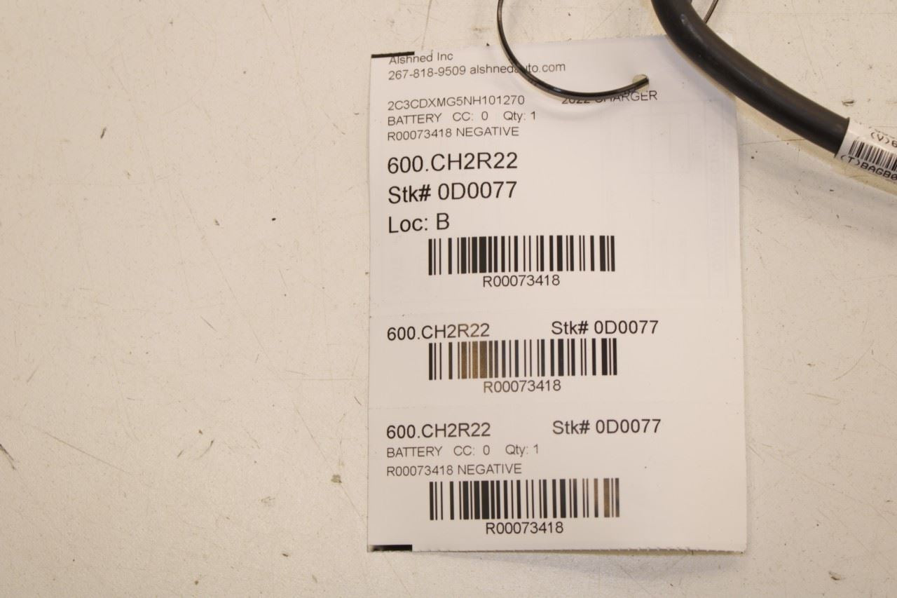 17-23 Dodge Charger GT Negative Battery Cable Wire Harness w/ Sensor 68306895AA - Alshned Auto Parts