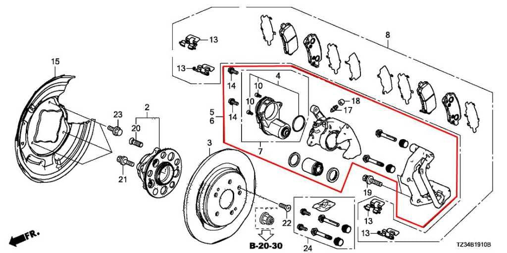 2015-2020 Acura TLX Tech Rear Left Driver Side Disc Brake Caliper 43019-TZ3-A501