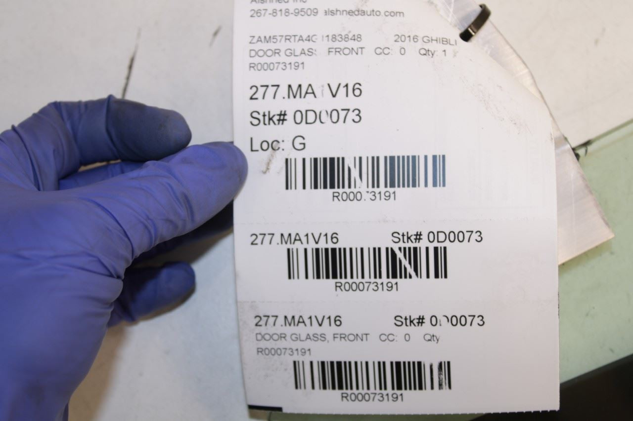 2014-17 Maserati Ghibli S Q4 Front Left Driver Side Door Window Glass 670038128 - Alshned Auto Parts