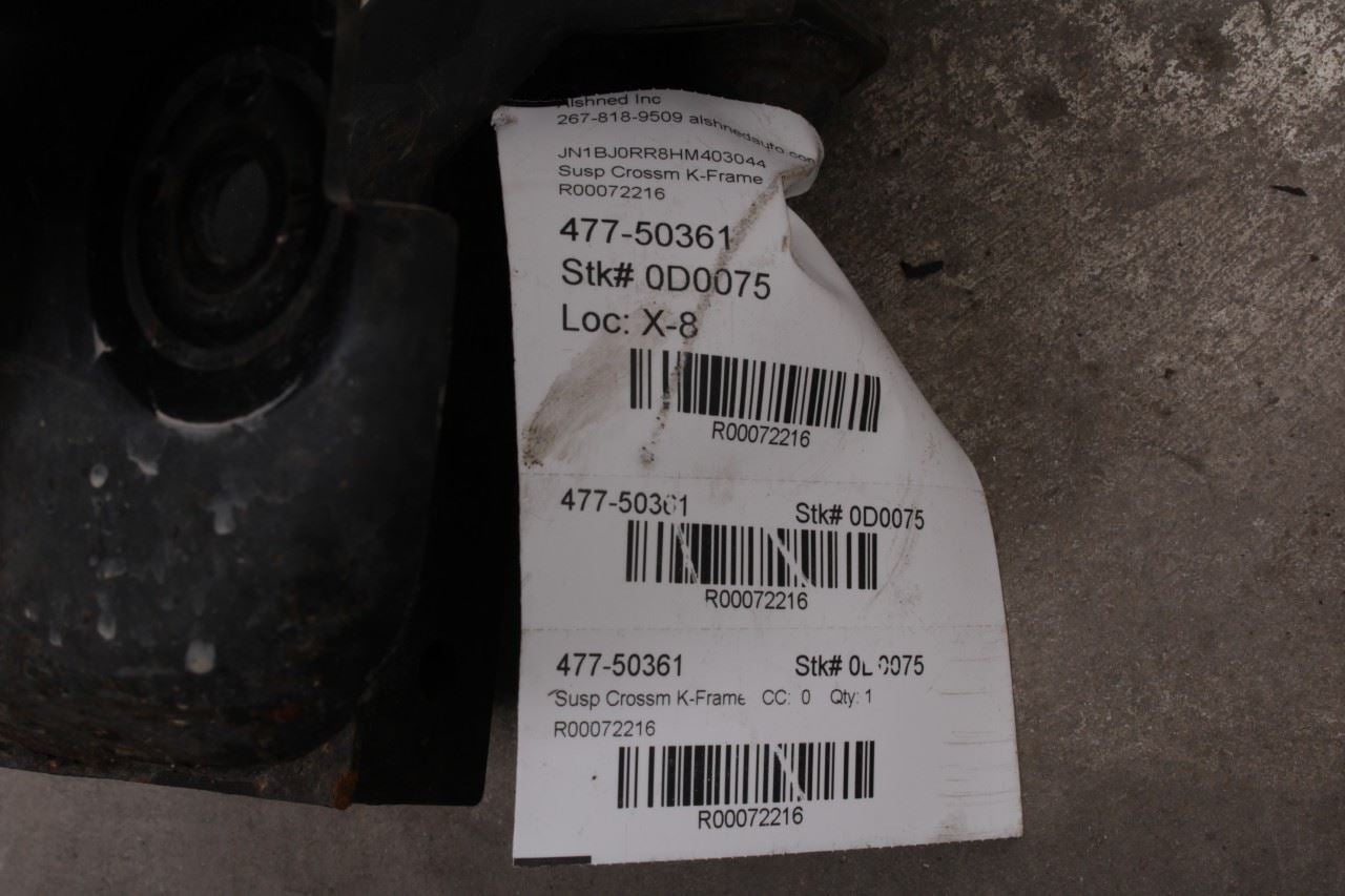 2014-17 Infiniti QX50 AWD Front Suspension Crossmember Subframe 54401-1BY0A OEM - Alshned Auto Parts