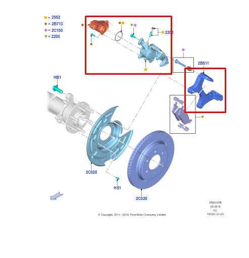 15-17 Ford F150 SuperCab Lariat Rear Right Side Brake Disc Caliper FL3Z-2552-A - Alshned Auto Parts