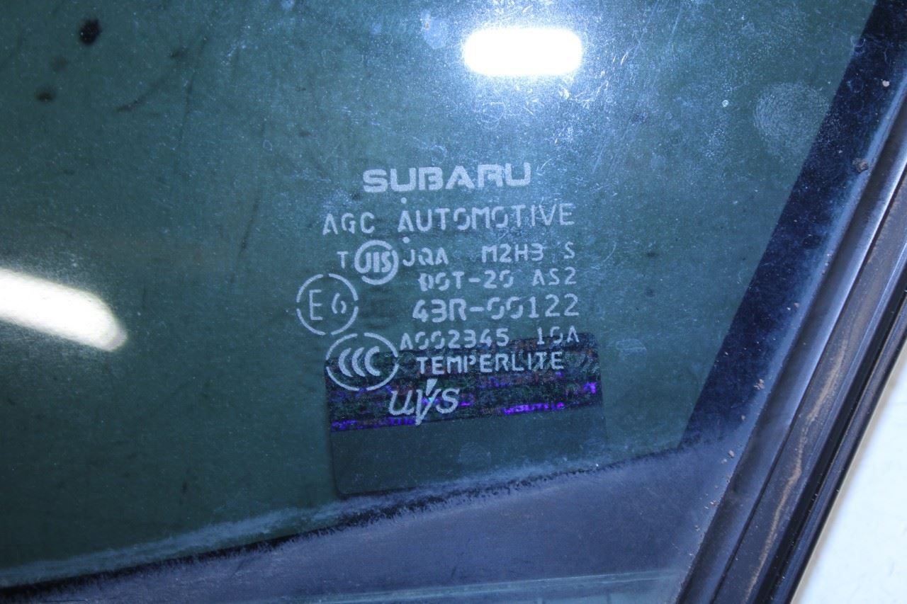 2015-2021 Subaru WRX Premium Rear Left Side Door Quarter Window Glass 62012VA310 - Alshned Auto Parts
