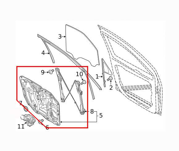 11-18 Porsche Cayenne Platinum Front Right Door Window Regulator w Carrier Plate - Alshned Auto Parts
