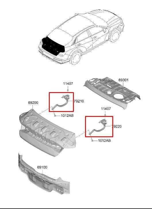 21-26 Hyundai Elantra SE Rear Trunk Right and Left Driver Side Hinge Set of 2 - Alshned Auto Parts