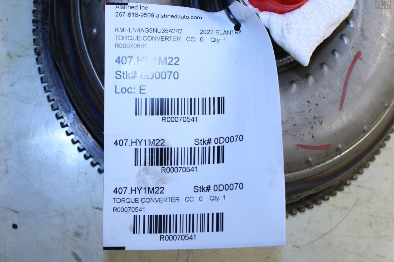 2020-2024 Hyundai Elantra SEL 2.0L Automatic Transmission Torque Converter - Alshned Auto Parts