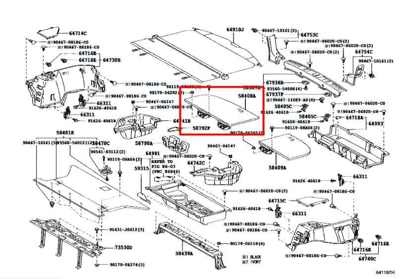 07-09 Lexus RX350 Rear Trunk Passenger Right Side Floor Storage Cover Lid Panel - Alshned Auto Parts