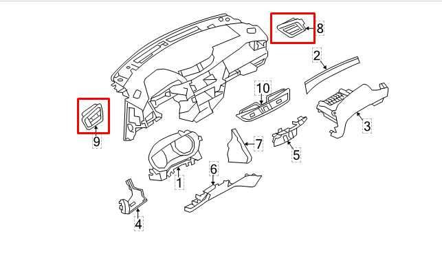 21-22 Nissan Rogue Sport SL AWD Front RH and LH Dash Outer Air Vent 68760-6MG0A - Alshned Auto Parts