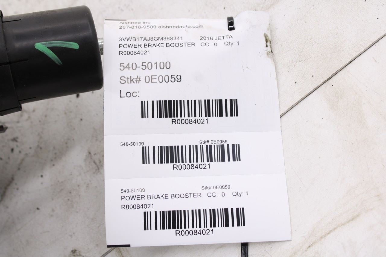 2010-2018 Volkswagen Jetta Sport 1.8L Power Brake Booster 1K1-614-105-FB OEM9