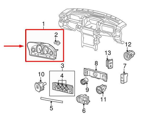 07-09 Range Rover 4.2L Speedometer Engine Module Receiver Ignition Set LR014342 - Alshned Auto Parts