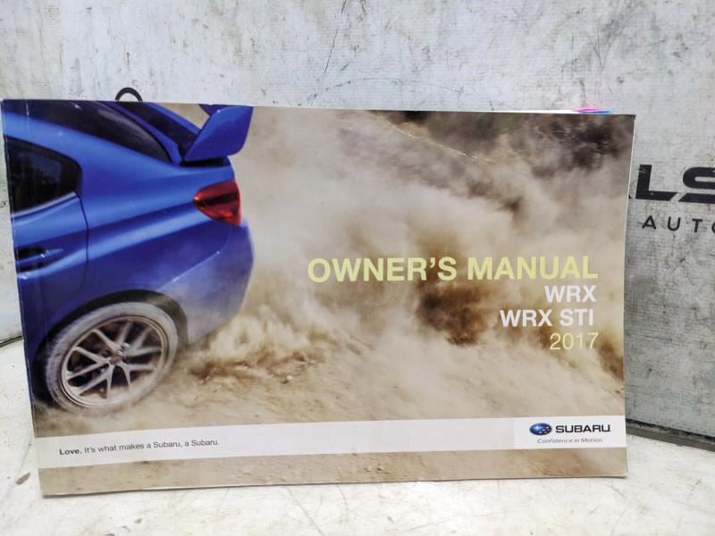 2017 Subaru WRX / WRX STI Owners Manual Set with Case A1270BE-B OEM - Alshned Auto Parts