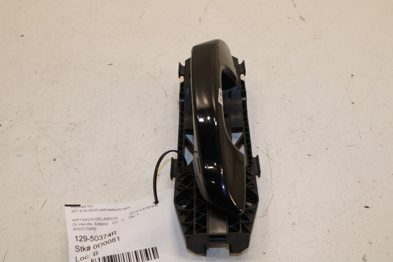 11-18 Porsche Cayenne Platinum 3.6L Rear Passenger RH Side Door Exterior Handle - Alshned Auto Parts
