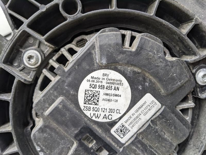 2015-2016 Audi A3 1.8L Radiator Cooling Fan Motor Assy 5Q0-121-205-AD OEM - Alshned Auto Parts