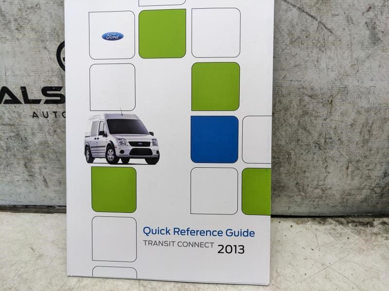 2013 Ford Transit Connect Owners Manual Set with Case DT1J-19A321-AA OEM - Alshned Auto Parts