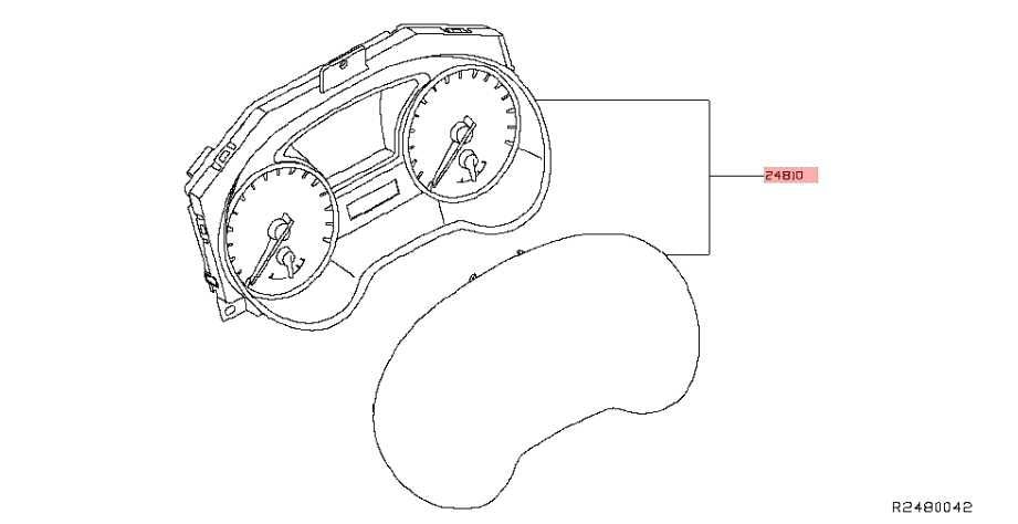 2017-20 Nissan Pathfinder Speed Gauge Instrument Cluster 181K Mi 24810-9PJ0A OEM - Alshned Auto Parts