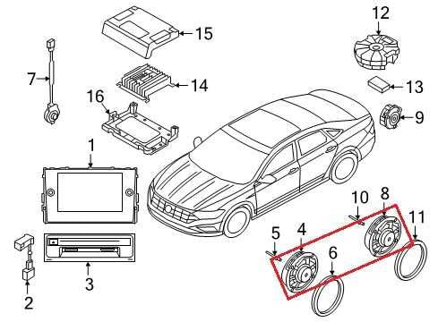 2019-2026 Volkswagen Jetta SE Front and Rear RH and LH Door Speaker 17A-035-7101