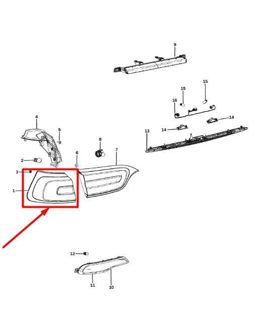 2014-2018 Jeep Cherokee Rear Left Driver Side Tail Light Lamp 68102907AB OEM - Alshned Auto Parts
