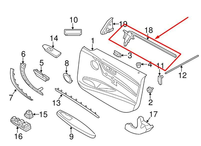 15-16 BMW 435i Gran Coupe xDrive Front Left Door Inner Belt Weatherstrip 7310211 - Alshned Auto Parts