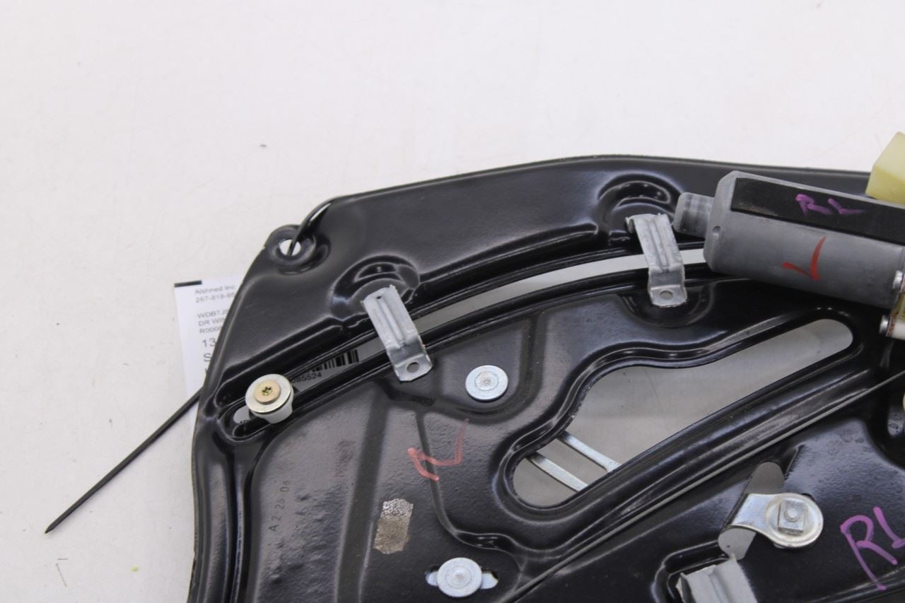 06-09 Mercedes-Benz CLK 350 Rear Left Door Window Regulator w/ Carrier and Motor2