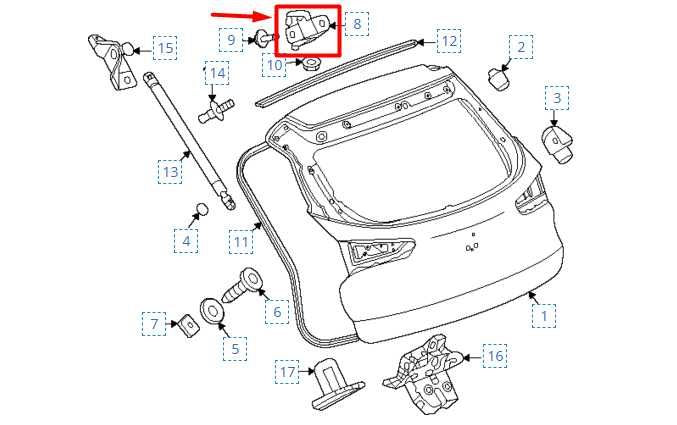 2024-25 Chevrolet Trax Rear Right and Left Side Liftgate Hinge Set 42733235 OEM - Alshned Auto Parts
