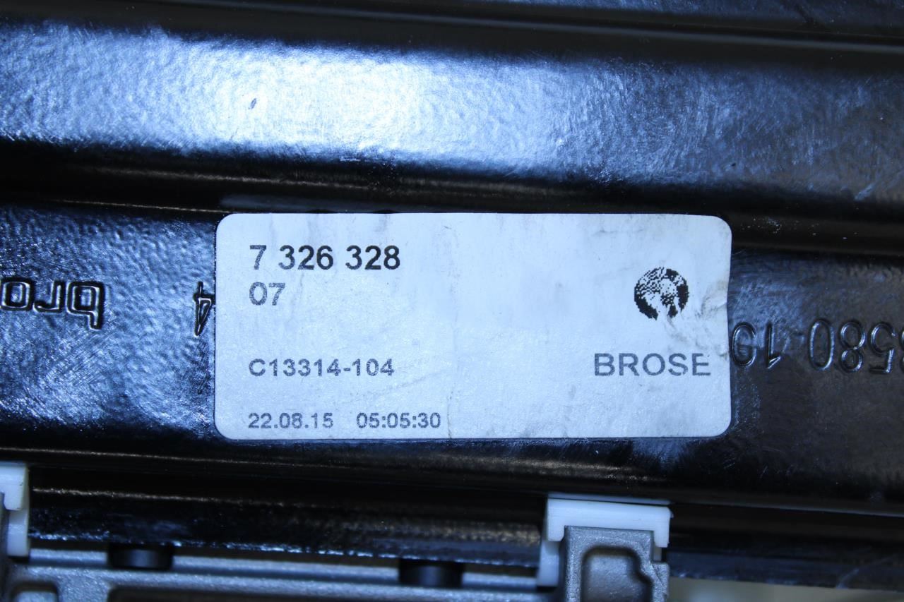 2015-2016 BMW 435I Gran Coupe FR RH Door Window Regulator w/ Motor 51337365260 - Alshned Auto Parts