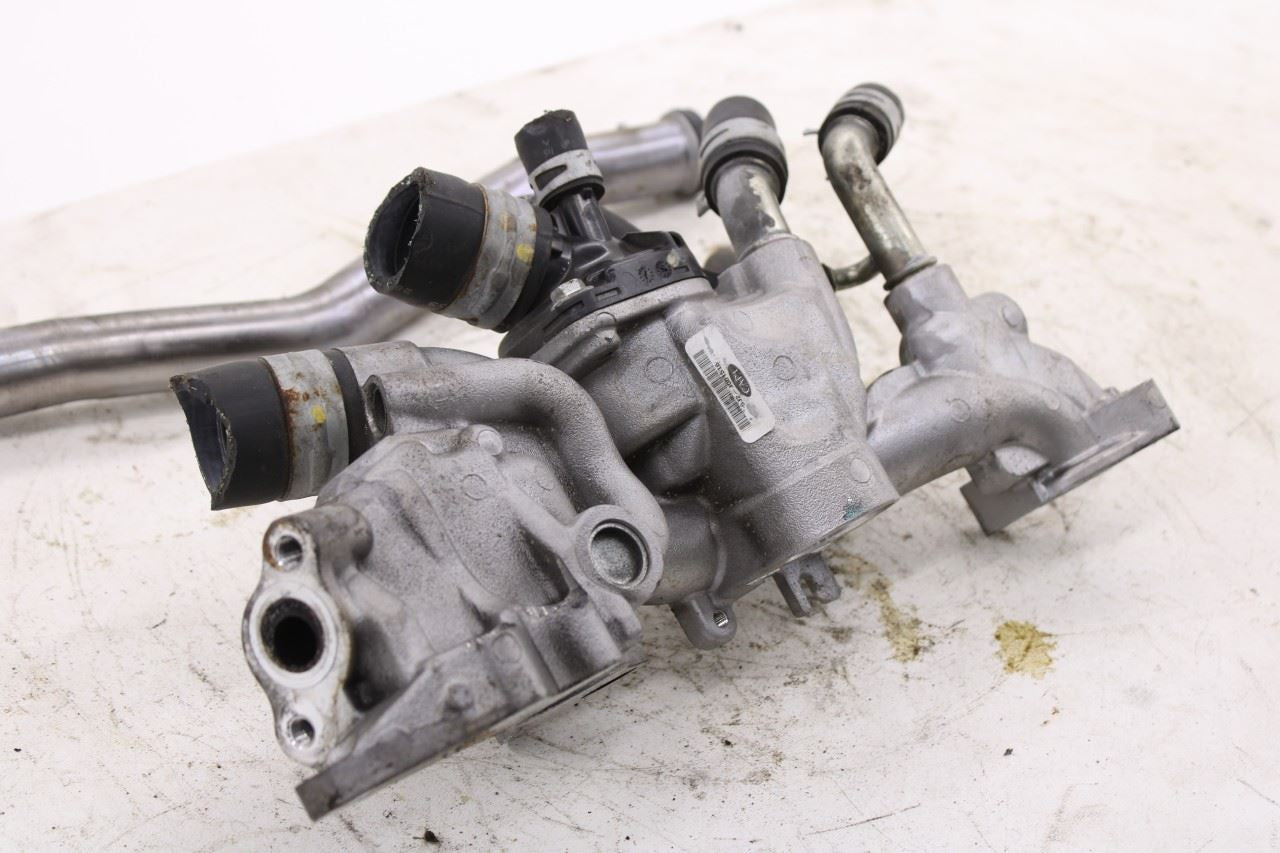 2015-20 Acura TLX Tech 3.5L Engine Coolant Water Thermostat Housing w/ Hose Tube6