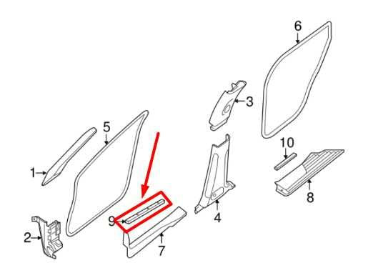 2013-20 Nissan Pathfinder Front Left or Right Sill Scuff Kick Plate 769B1-3JA0A - Alshned Auto Parts