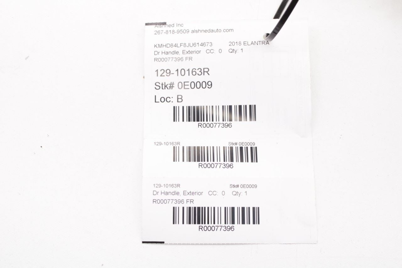 2016-20 Hyundai Elantra Value Edition Rear Driver Left Side Door Exterior Handle - Alshned Auto Parts