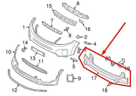 2014-2015 Kia Sorento Front Bumper Reinforcement Impact Bar 86530-1U500 OEM - Alshned Auto Parts