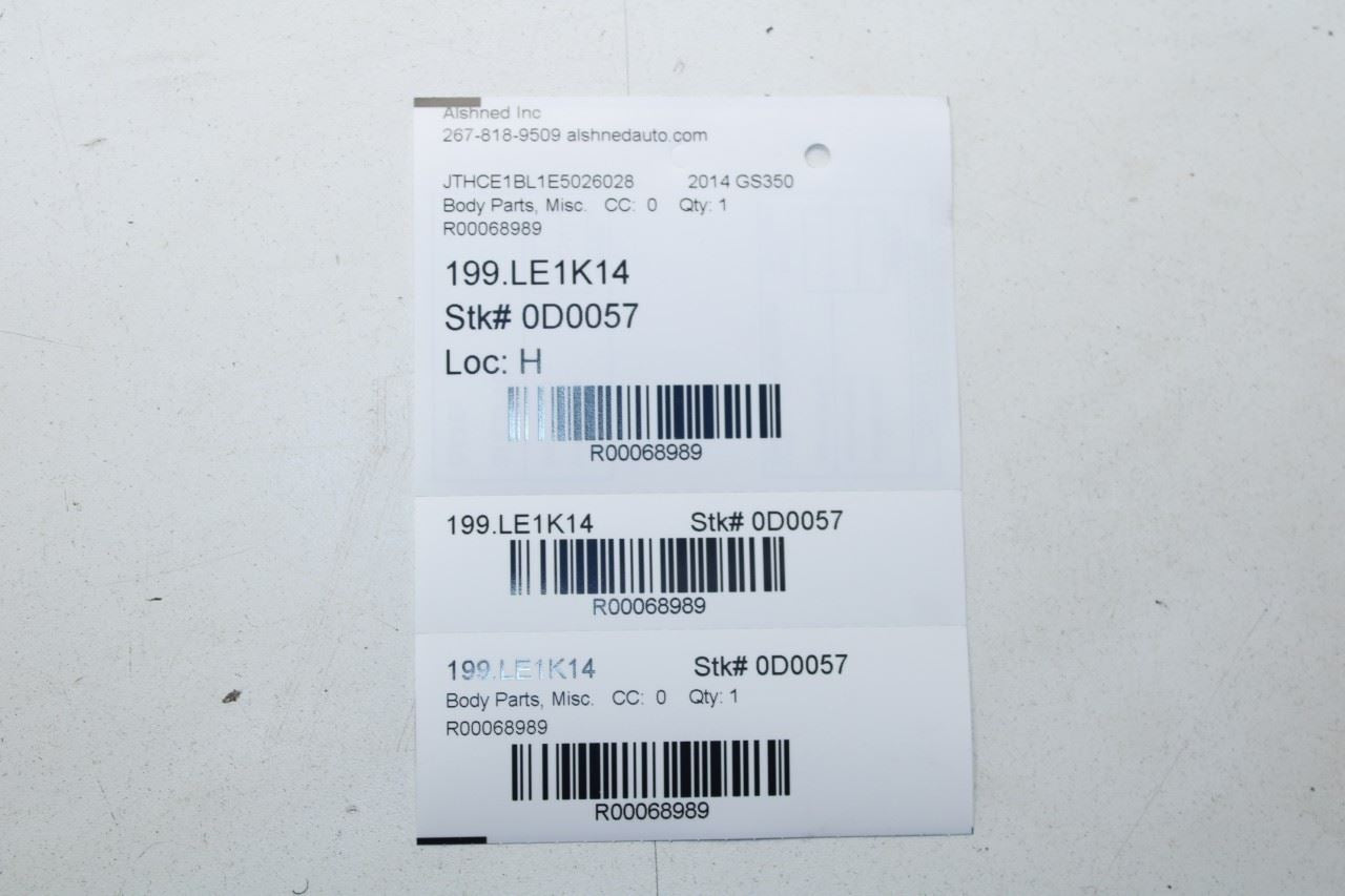 2013-2016 Lexus GS350 Left and Right Roof Drip Molding 75556-30111-J1 OEM - Alshned Auto Parts