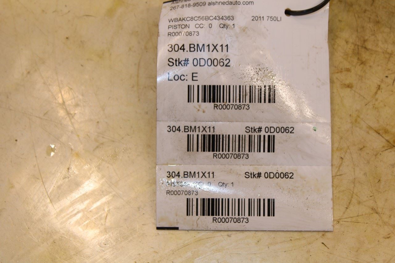 2010-12 BMW 750Li xDrive 4.4L Engine Piston Left 4 w/ Connecting Rod 11257613626 - Alshned Auto Parts