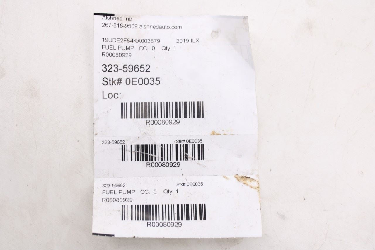 2016-2022 Acura ILX Tech A-Spec 2.4L Engine High Pressure Fuel Pump 167905LAA019