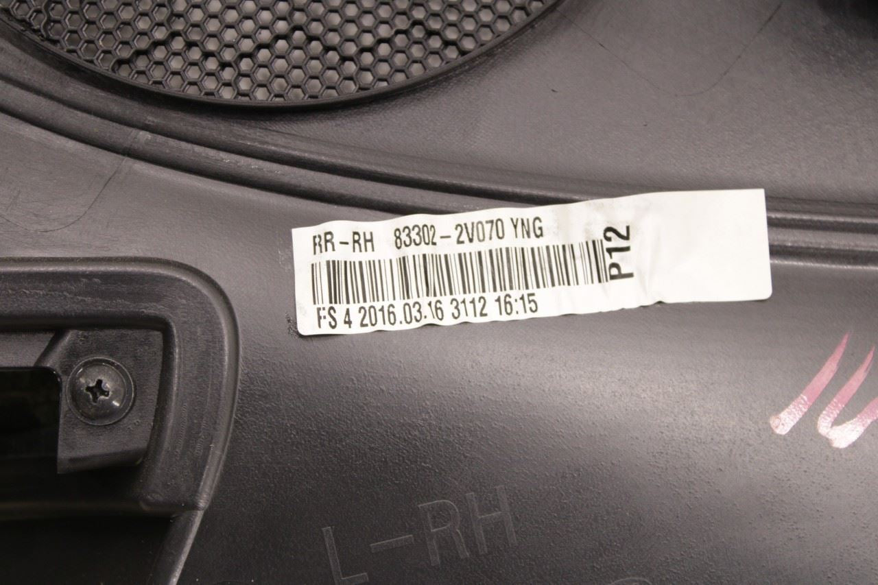 2015-2017 Hyundai Veloster Turbo Rear Right Side Door Trim Panel 83302-2V070-YNG - Alshned Auto Parts