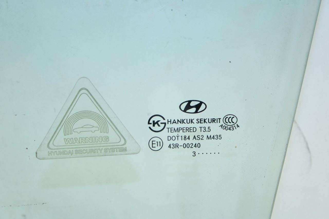 2011-2017 Hyundai Veloster Base Front Left Door Window Glass 82411-2V000 OEM - Alshned Auto Parts