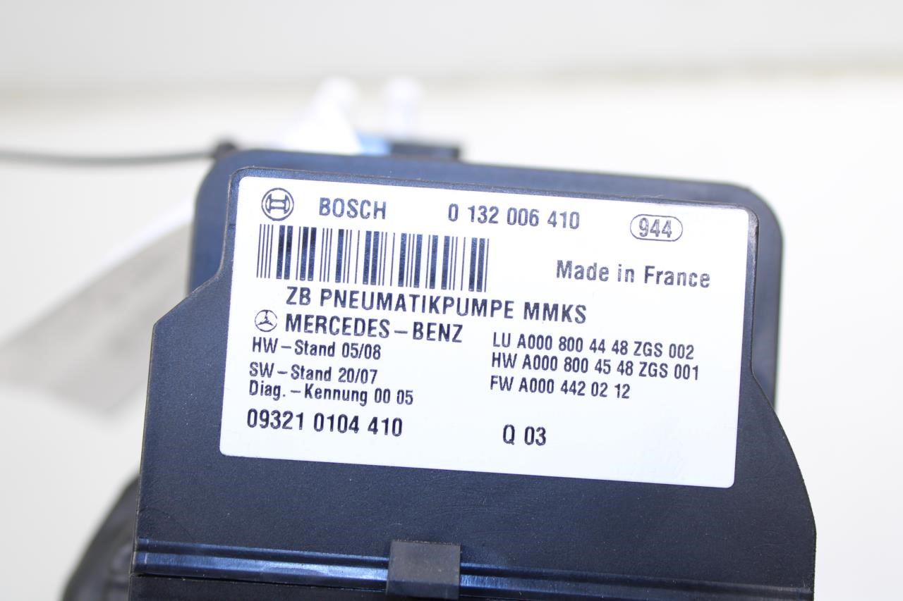 2007-2013 Mercedes-Benz S550 Dynamic Seat Vacuum Pump Module 000-800-44-48 OEM - Alshned Auto Parts