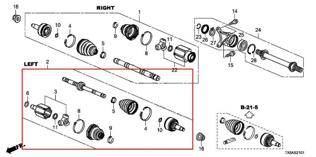 2016-22 Acura ILX Technology A-Spec FWD Front Left Side CV Axle Drive Half Shaft - Alshned Auto Parts