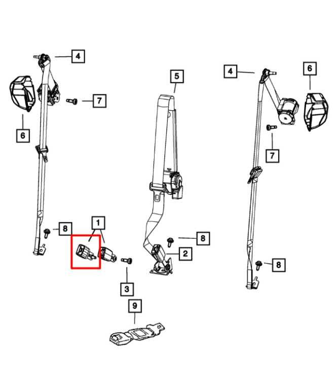 11-18 Jeep Grand Cherokee Rear RH or LH Side 2nd Row Seat Belt Buckle 1LW83DX9AD - Alshned Auto Parts