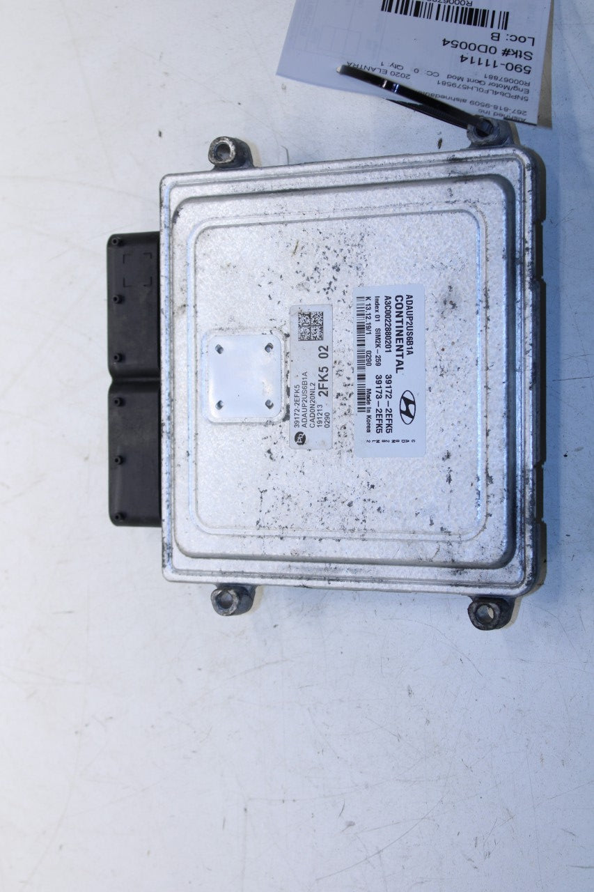 2019-20 Hyundai Elantra SEL Engine Computer Control Module ECU ECM 39173-2EFK5 - Alshned Auto Parts