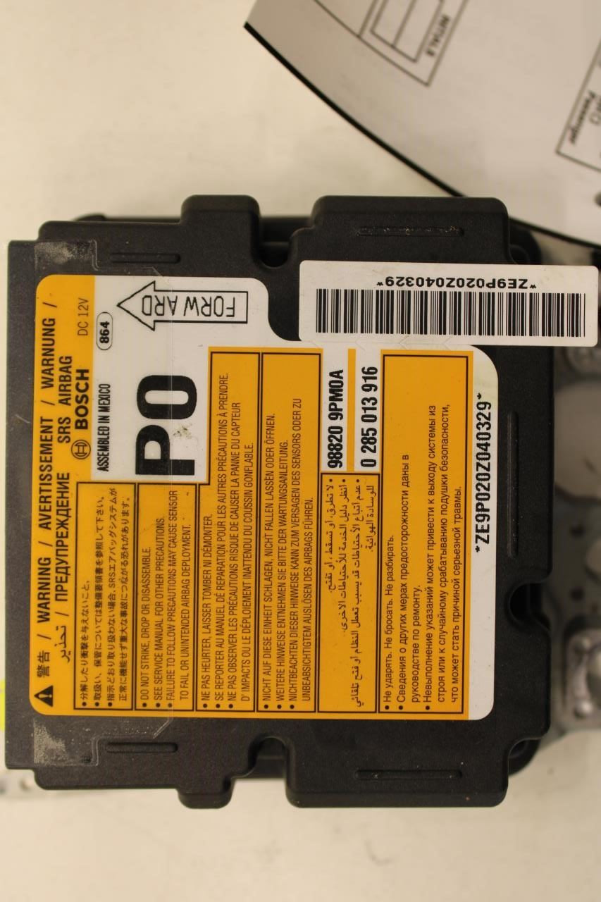 2018-2020 Nissan Pathfinder SV Air Bag SRS Restraints Computer Control Module 98820-9PM0A OEM - Alshned Auto Parts