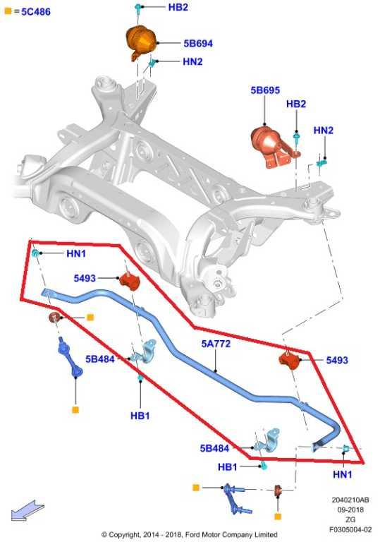 2015-26 Ford Mustang Conv V6 RWD Rear Stabilizer Sway Anti-Roll Bar FR3Z-5A772-A1