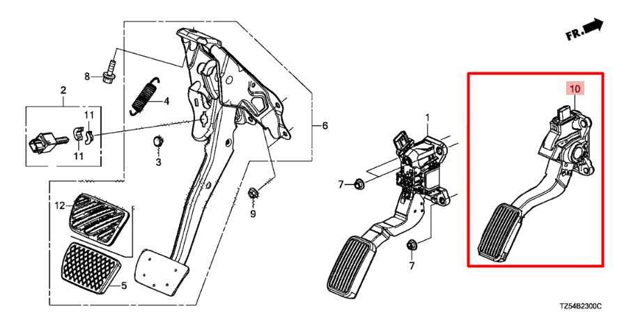 17-23 Acura MDX Advance 3.5L Accelerator Throttle Gas Pedal Sensor 17800-TZ5-A02 - Alshned Auto Parts