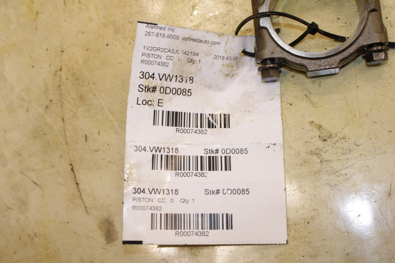 2018-23 Volkswagen Atlas S 3.6L Engine Piston No 2 w/ Connecting Rod 03H107066CD - Alshned Auto Parts